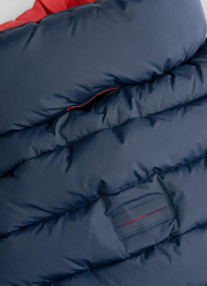 Men Hackett X Hugo and Hudson Hackett London Reversible Puffer Jacket For Dogs 8211 Medium Winenavy