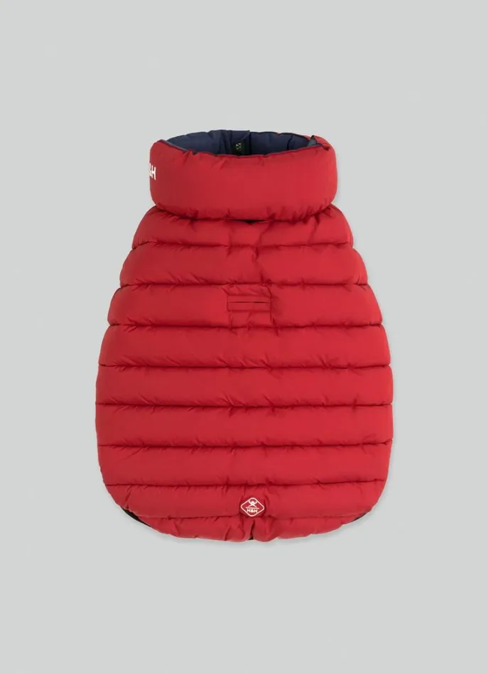 Men Hackett X Hugo and Hudson Hackett London Reversible Puffer Jacket For Dogs 8211 Medium Winenavy