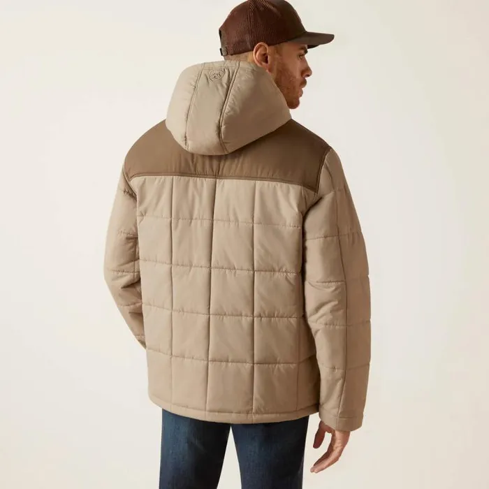 Men Jackets and Vests Ariat Crius Hooded Insulated Jacket Major Brownbrindle Men Jackets and Vests Ariat Crius Hooded Insulated Jacket Major Brownbrindle