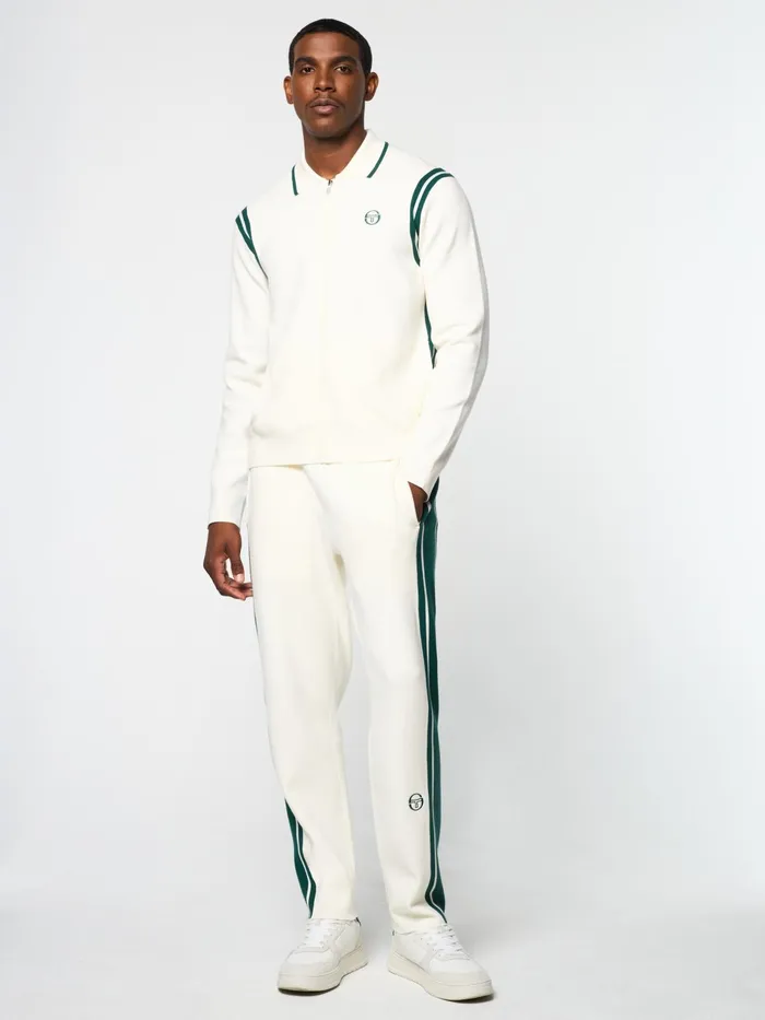 Men Knitwear Sergio Tacchini Palla Track Jacket Gardenia