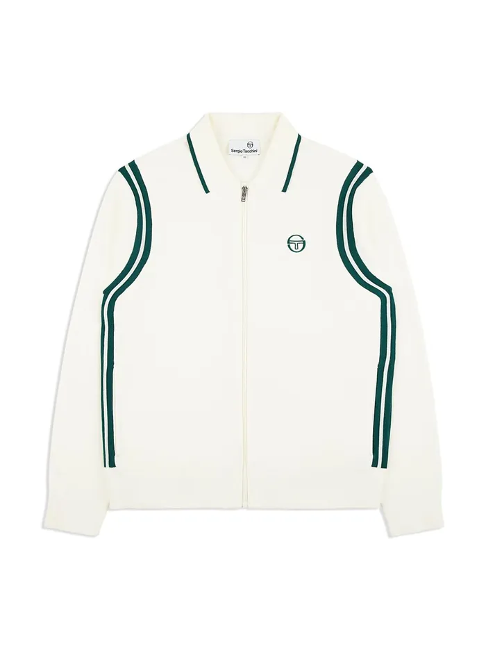 Men Knitwear Sergio Tacchini Palla Track Jacket Gardenia