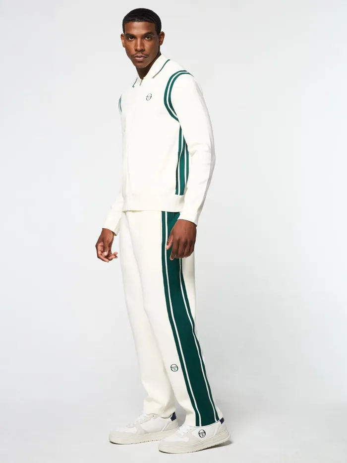 Men Knitwear Sergio Tacchini Palla Track Jacket Gardenia