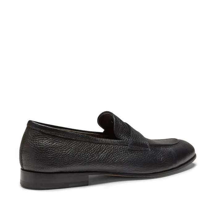 Men Leather Loafer Black Fratelli Rossetti Loafers