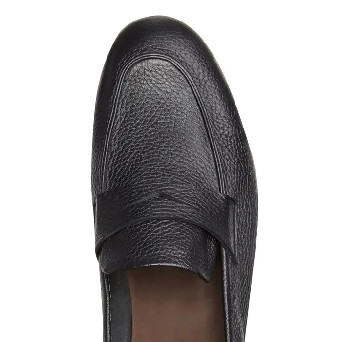 Men Leather Loafer Black Fratelli Rossetti Loafers