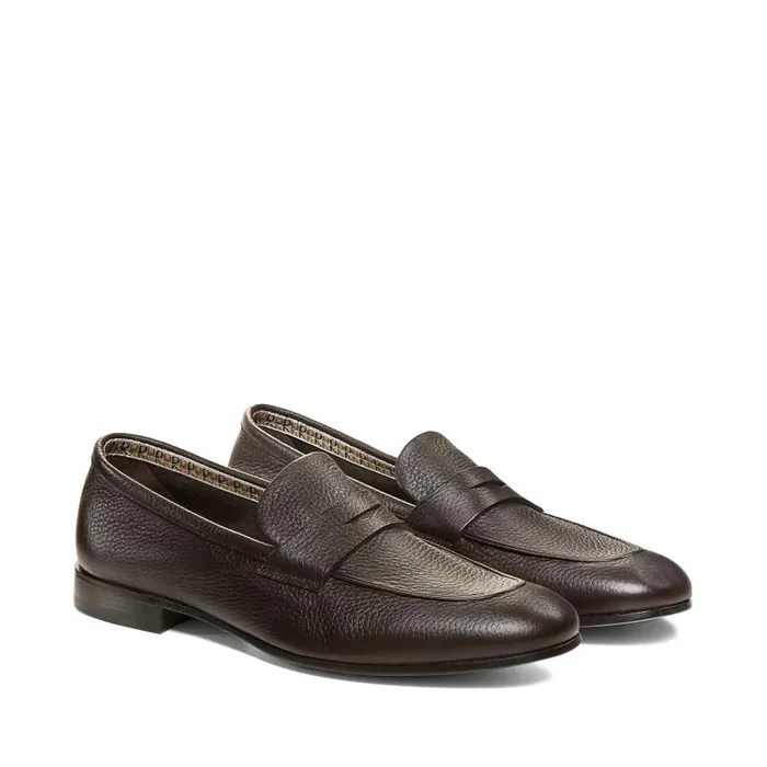 Men Leather Loafer Ebony Fratelli Rossetti Loafers Men Leather Loafer Ebony Fratelli Rossetti Loafers