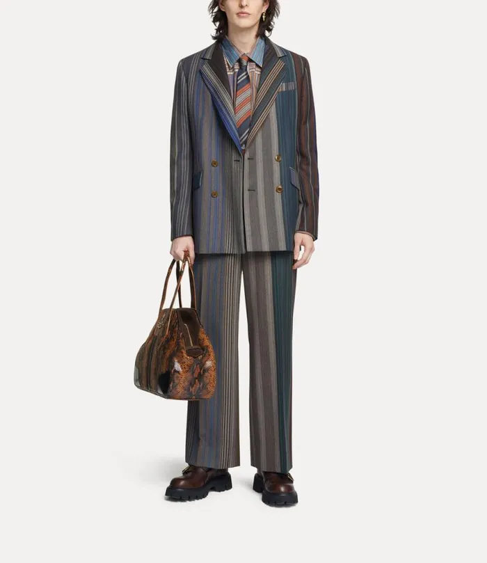 Men Loose DoubleBreasted Jacket Multi Vivienne Westwood Coats And Jackets Men Loose DoubleBreasted Jacket Multi Vivienne Westwood Coats And Jackets