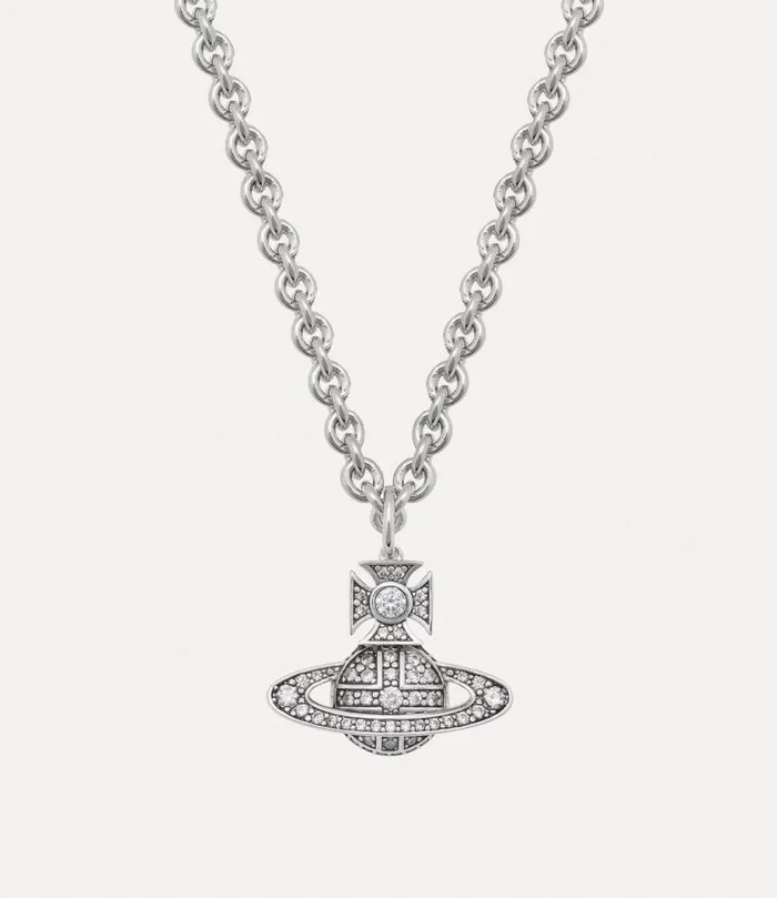 Men Man Carmelo Bas Relief Pendant Necklace Antiqueplatinumplatinumwhitecz Vivienne Westwood Classic Styles