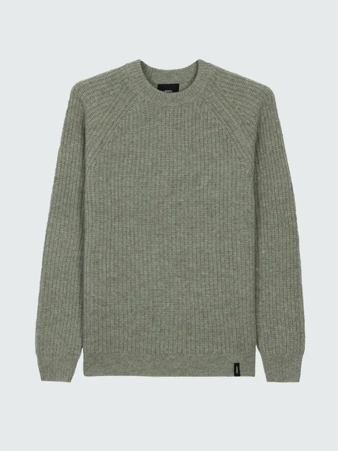 Men Mora Knit Jumper Glade Marl Finisterre Knitwear