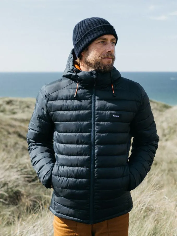 Men Nimbus Hooded Jacket Navy Finisterre Jackets Coats and Gilets