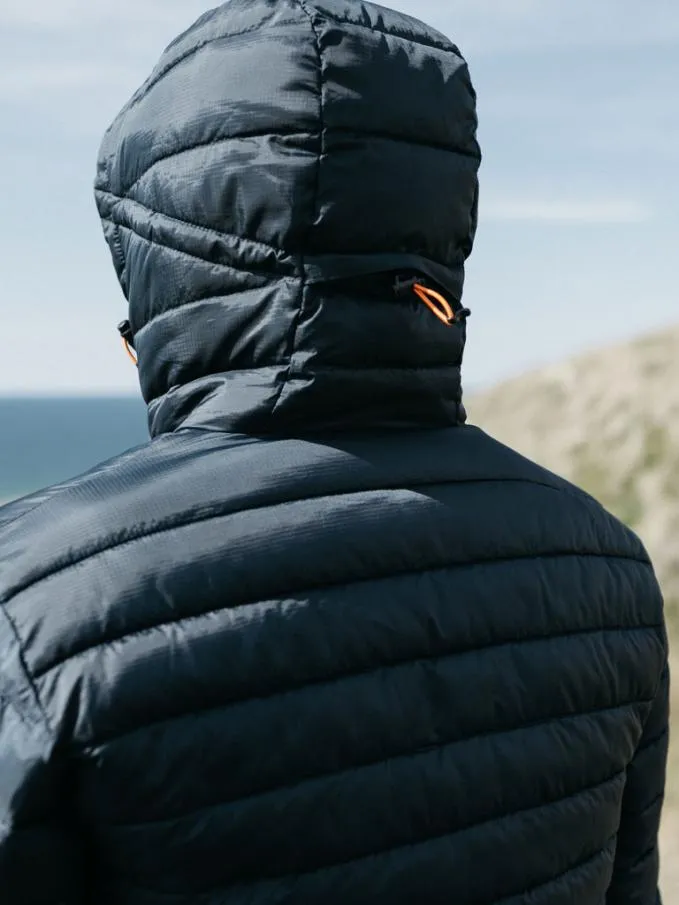 Men Nimbus Hooded Jacket Navy Finisterre Jackets Coats and Gilets