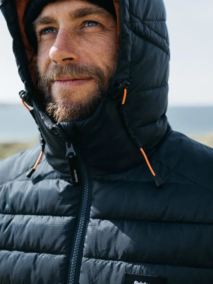 Men Nimbus Hooded Jacket Navy Finisterre Jackets Coats and Gilets