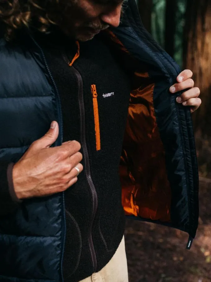 Men Nimbus Insulated Gilet Navy Finisterre Jackets Coats and Gilets