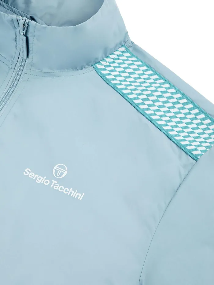 Men Nylon Sergio Tacchini Dama Track Jacket Celestial Blue