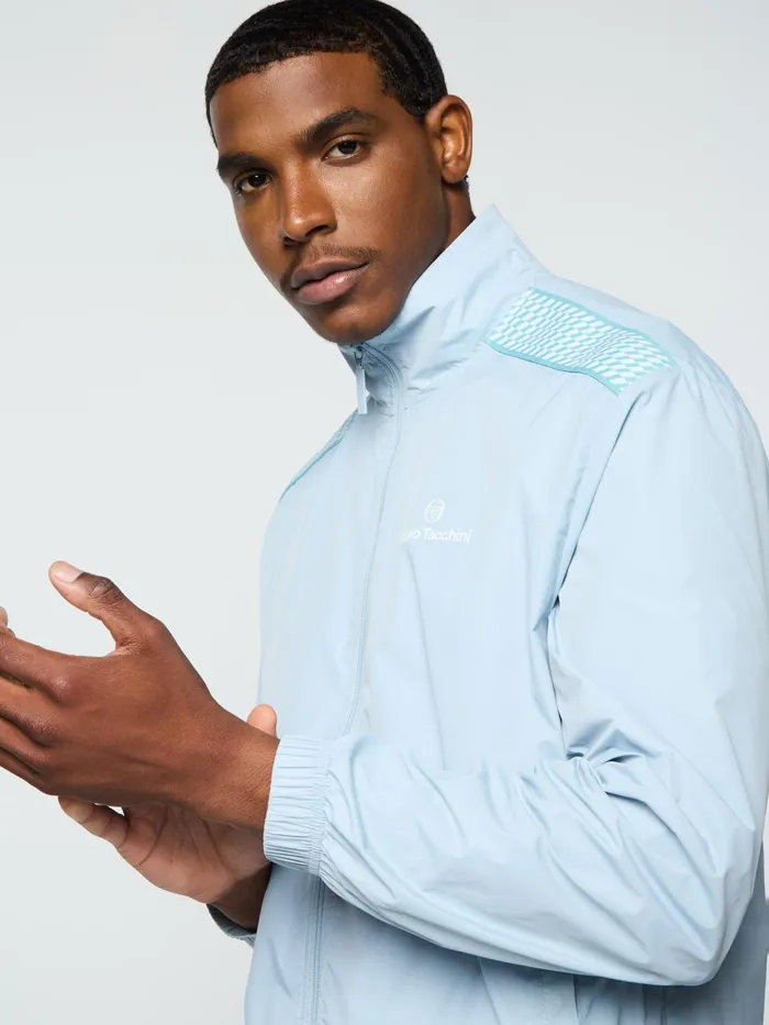 Men Nylon Sergio Tacchini Dama Track Jacket Celestial Blue