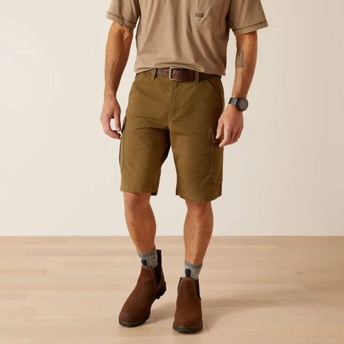 Men Pants and Shorts Ariat Rebar DuraStretch Made Tough Cargo 11034 Short Dark Olive Men Pants and Shorts Ariat Rebar DuraStretch Made Tough Cargo 11034 Short Dark Olive