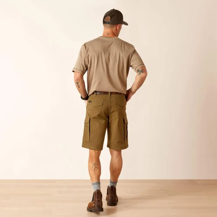 Men Pants and Shorts Ariat Rebar DuraStretch Made Tough Cargo 11034 Short Dark Olive Men Pants and Shorts Ariat Rebar DuraStretch Made Tough Cargo 11034 Short Dark Olive
