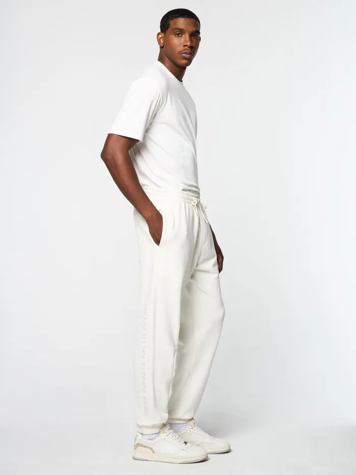 Men Pants And Sweatpants Sergio Tacchini Bari Graphic Sweatpant Gardenia