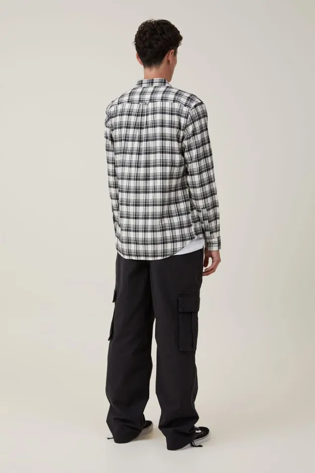 Men Pants Cotton On Baggy Cargo Pant Black Ripstop Men Pants Cotton On Baggy Cargo Pant Black Ripstop