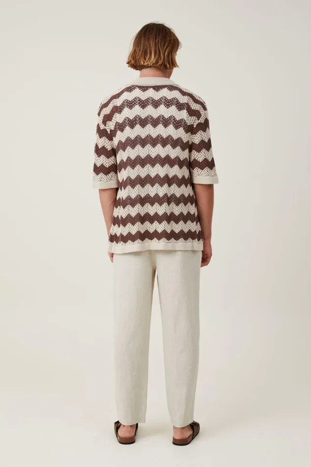 Men Pants Cotton On Linen Pleat Pant Oatmeal Men Pants Cotton On Linen Pleat Pant Oatmeal