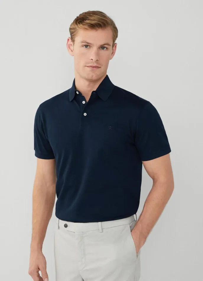 Men Polo Shirts Hackett London Classic Fit Polo Shirt Navy