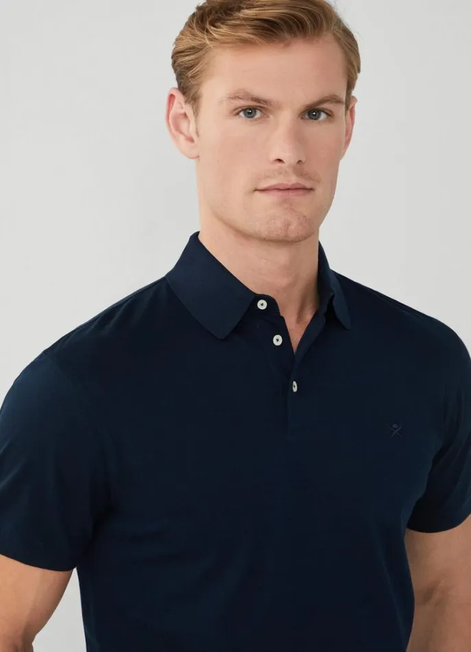 Men Polo Shirts Hackett London Classic Fit Polo Shirt Navy