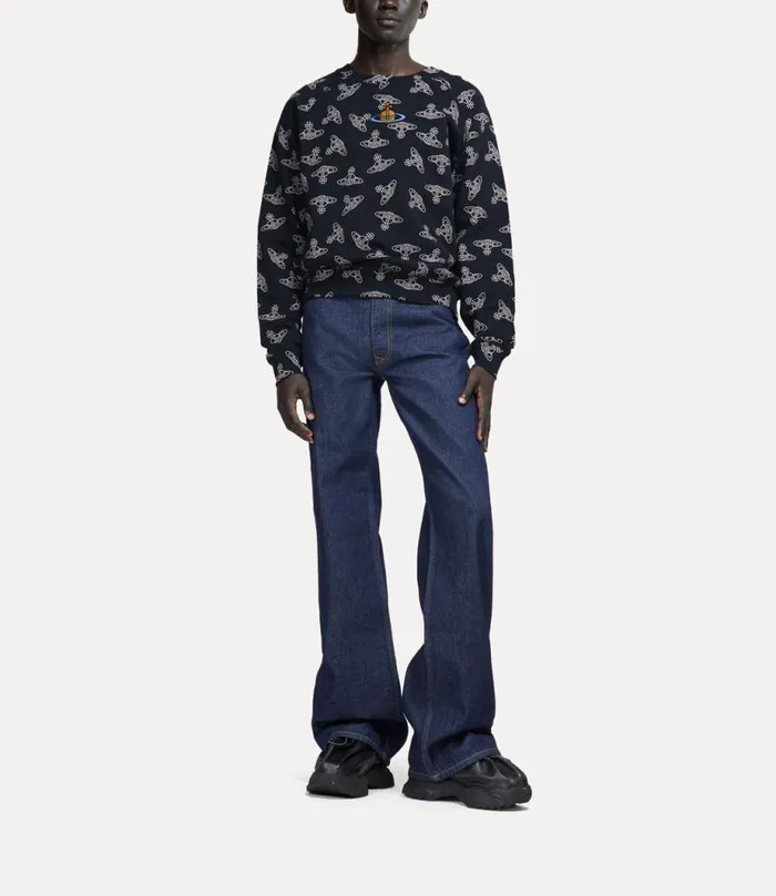Men Raglan Sweatshirt Navywhite Vivienne Westwood Knitwear And Sweatshirts Men Raglan Sweatshirt Navywhite Vivienne Westwood Knitwear And Sweatshirts
