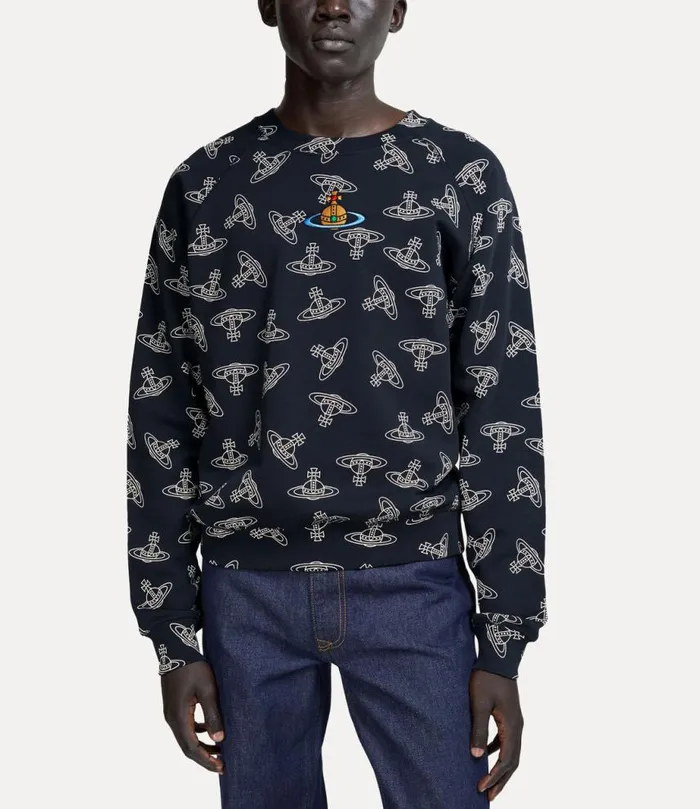 Men Raglan Sweatshirt Navywhite Vivienne Westwood Knitwear And Sweatshirts Men Raglan Sweatshirt Navywhite Vivienne Westwood Knitwear And Sweatshirts