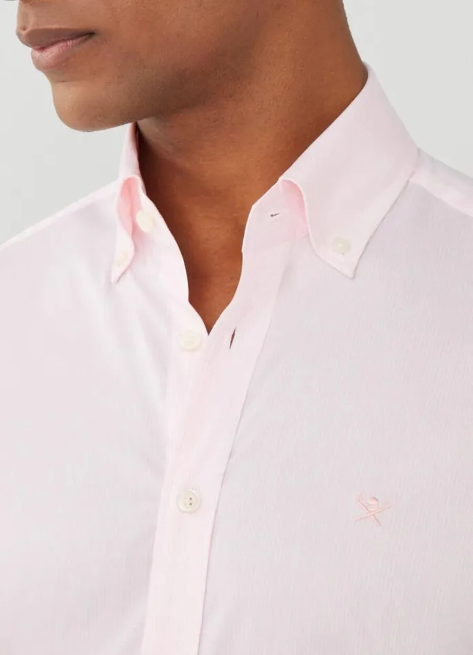 Men Shirts Hackett London Slim Fit Gingham Shirt Pink