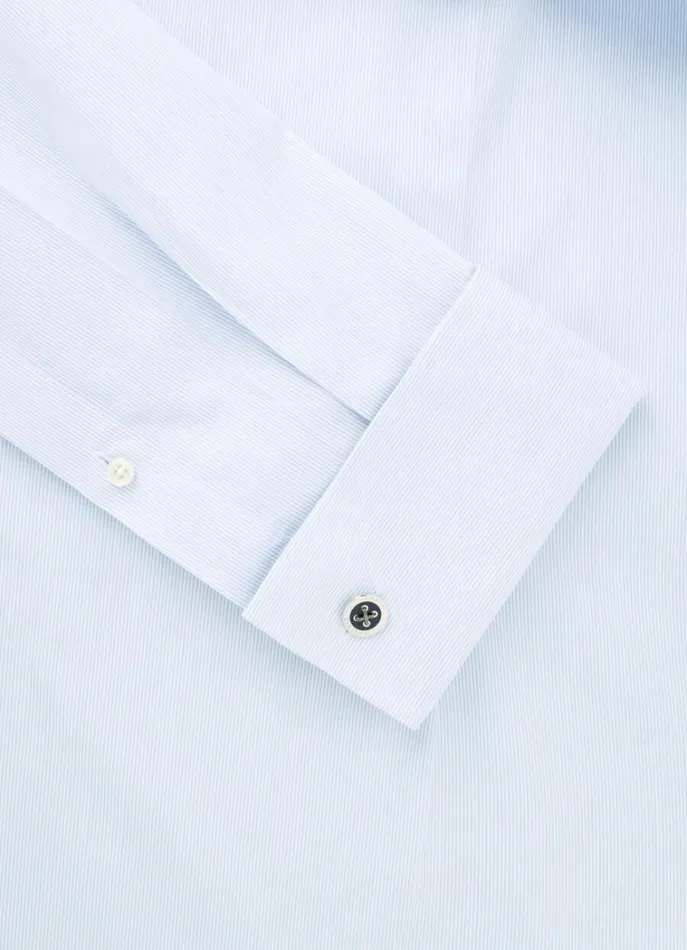 Men Shirts Hackett London Slim Fit Striped Shirt Whitesky