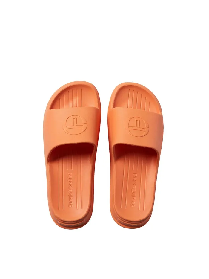 Men Shoes Sergio Tacchini Cup Slide Tangerine