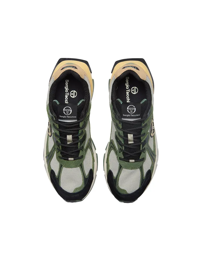Men Shoes Sergio Tacchini Y2k Marathon Abbey Stone Tofu Hedge Green