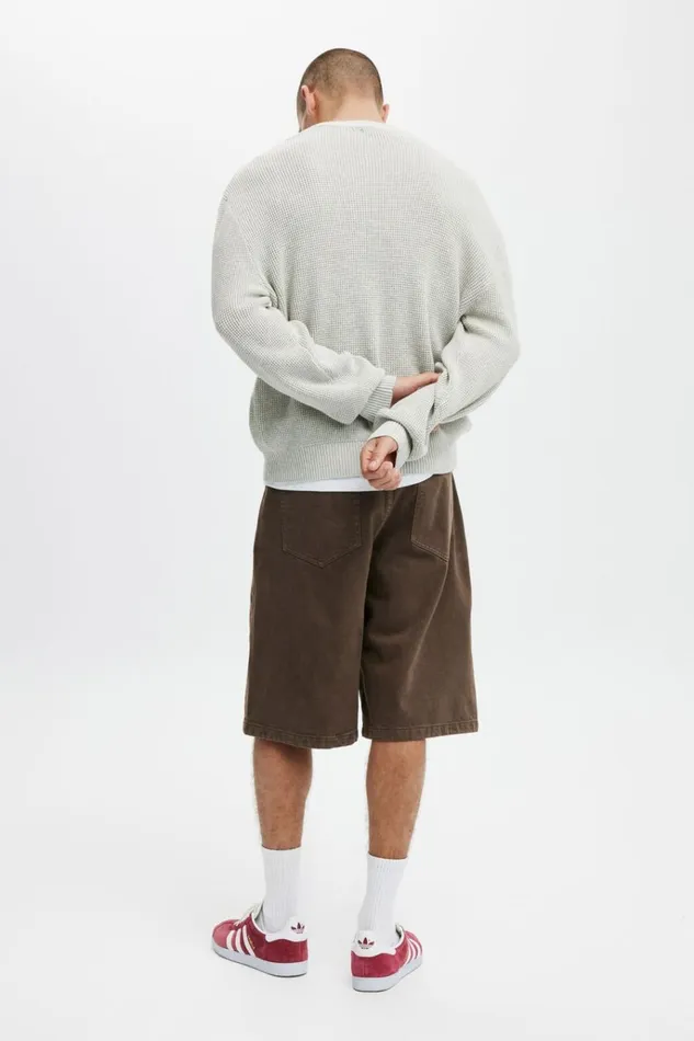 Men Shorts Cotton On Denim Jort Chocolate Men Shorts Cotton On Denim Jort Chocolate