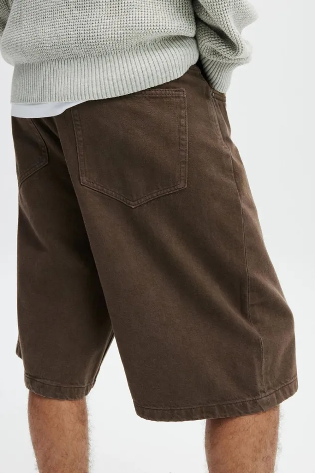 Men Shorts Cotton On Denim Jort Chocolate Men Shorts Cotton On Denim Jort Chocolate