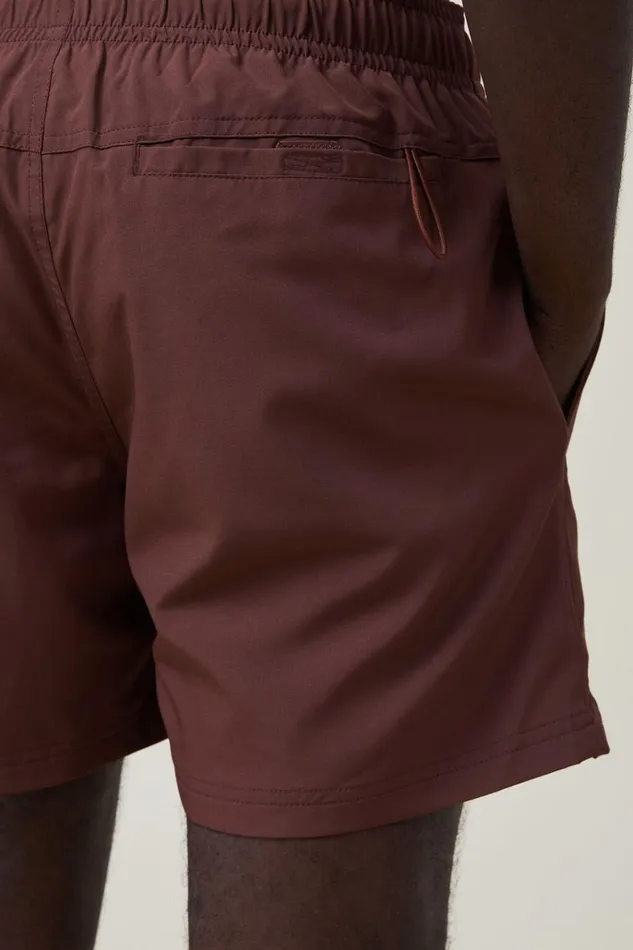Men Shorts Cotton On Stretch Swim Short Chocolate