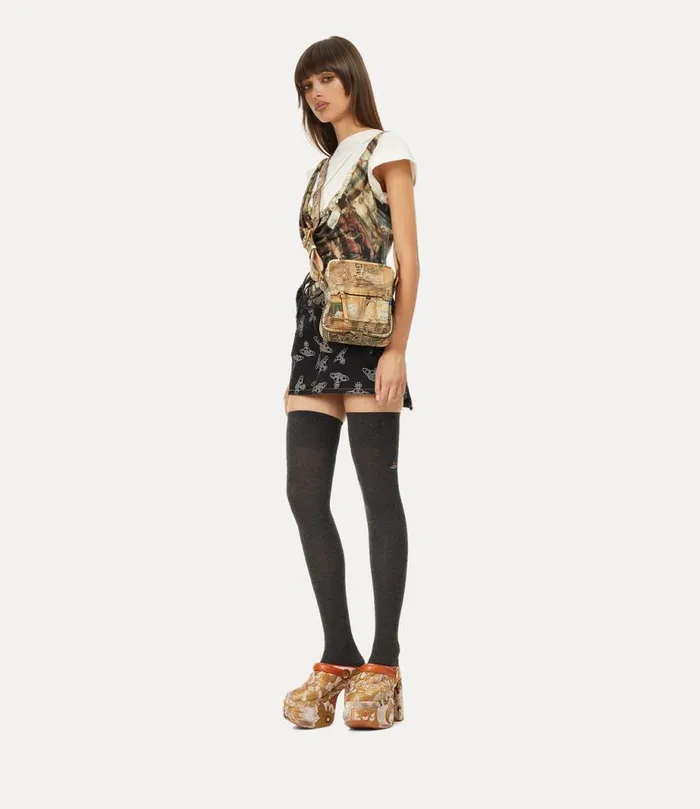 Men Small Jackson Crossbody Satchel Rubbishprint Vivienne Westwood Crossbody Bags