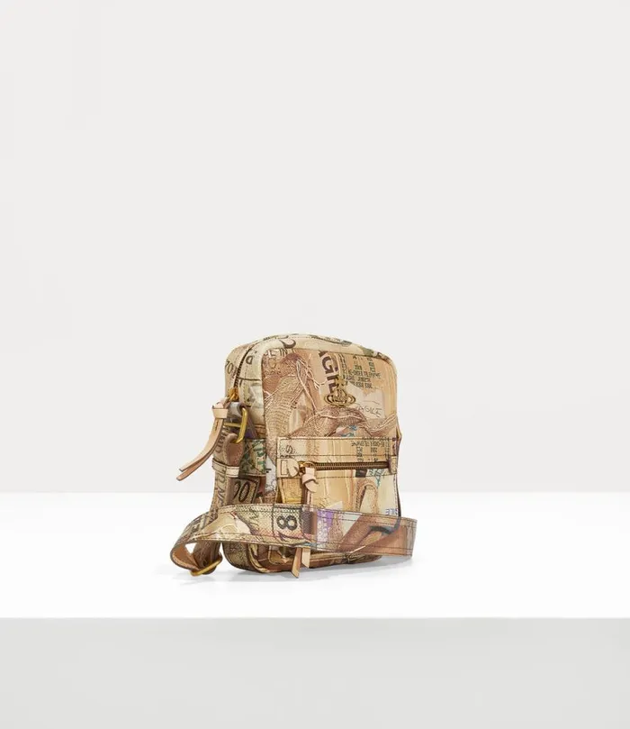 Men Small Jackson Crossbody Satchel Rubbishprint Vivienne Westwood Crossbody Bags