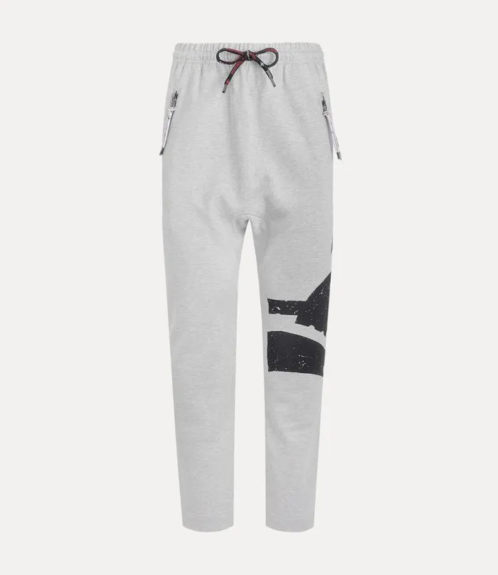 Men Sunken Orb Football Trousers Greymelange Vivienne Westwood Trousers And Shorts