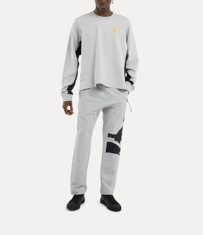 Men Sunken Orb Football Trousers Greymelange Vivienne Westwood Trousers And Shorts Men Sunken Orb Football Trousers Greymelange Vivienne Westwood Trousers And Shorts