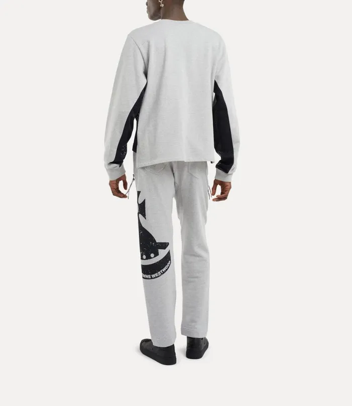 Men Sunken Orb Football Trousers Greymelange Vivienne Westwood Trousers And Shorts Men Sunken Orb Football Trousers Greymelange Vivienne Westwood Trousers And Shorts