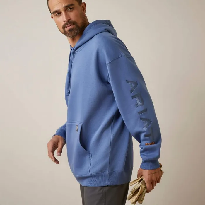 Men Sweatshirts and Hoodies Ariat Rebar Graphic Hoodie Coastal Fjord Men Sweatshirts and Hoodies Ariat Rebar Graphic Hoodie Coastal Fjord