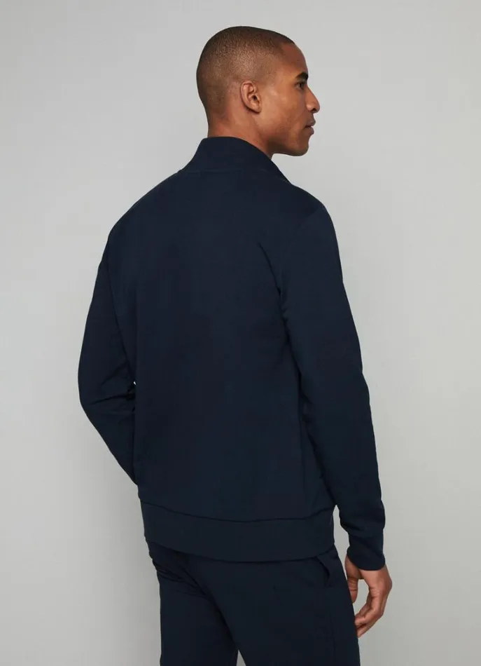 Men Sweatshirts Hackett London Classic Fit FullZip Sweatshirt Navygrey