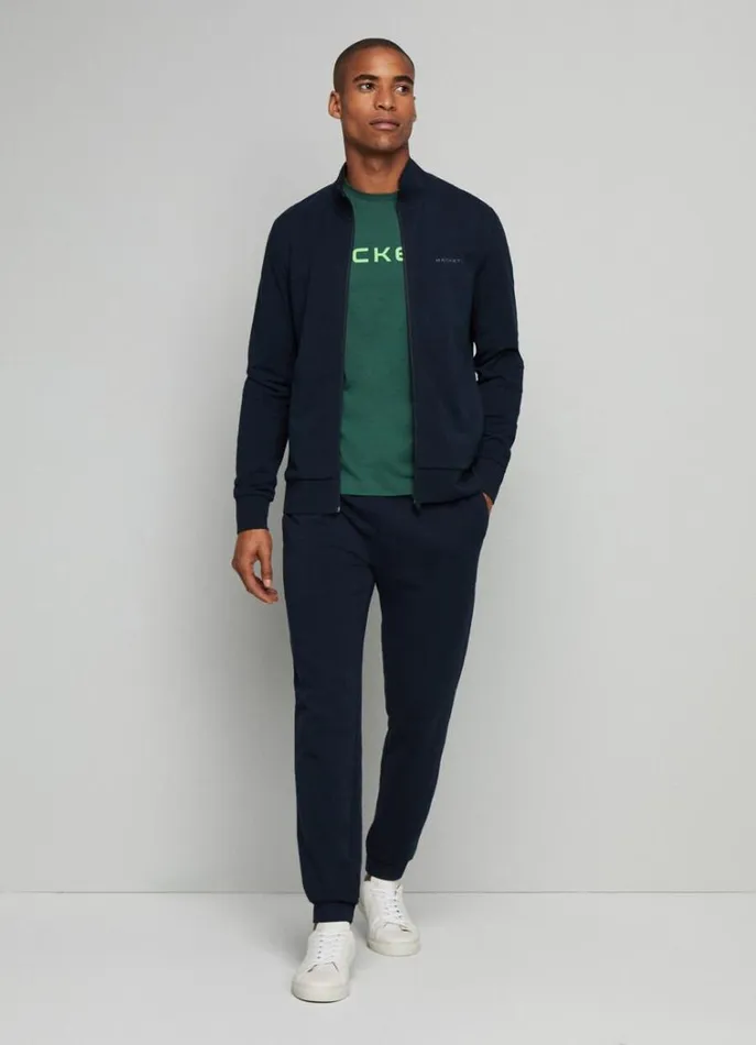 Men Sweatshirts Hackett London Classic Fit FullZip Sweatshirt Navygrey