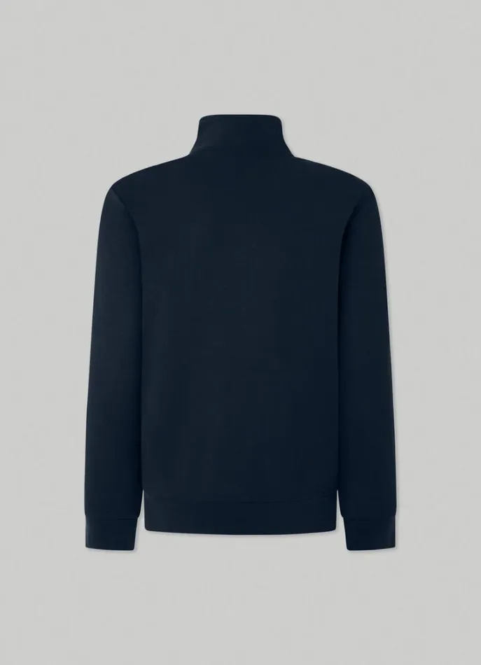 Men Sweatshirts Hackett London Classic Fit FullZip Sweatshirt Navygrey
