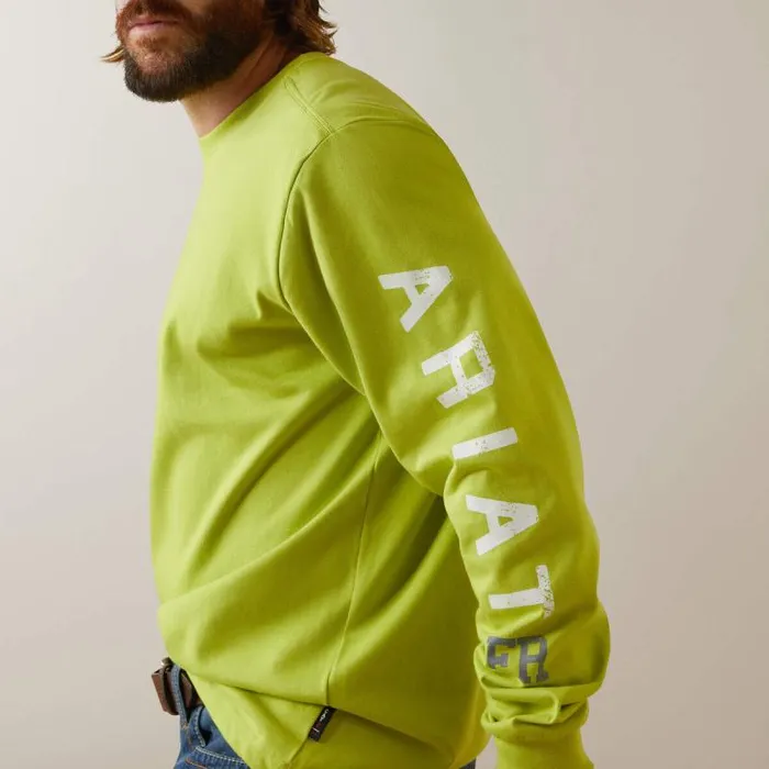 Men TShirts and Polos Ariat FR Roughneck Skull Logo TShirt Bright Lime Men TShirts and Polos Ariat FR Roughneck Skull Logo TShirt Bright Lime