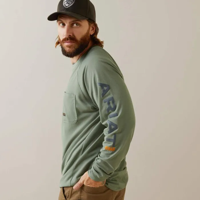 Men TShirts and Polos Ariat Rebar Heat Fighter TShirt Lily Pad Periscope Men TShirts and Polos Ariat Rebar Heat Fighter TShirt Lily Pad Periscope