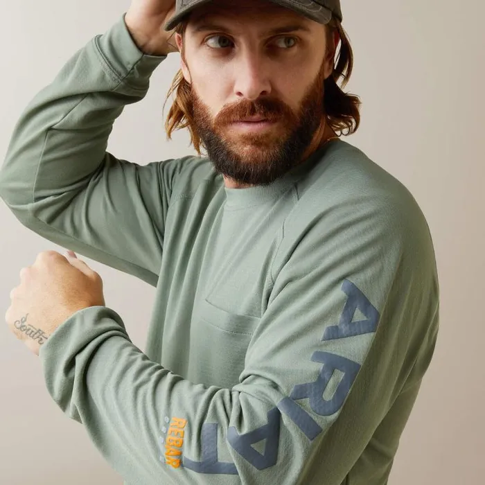 Men TShirts and Polos Ariat Rebar Heat Fighter TShirt Lily Pad Periscope Men TShirts and Polos Ariat Rebar Heat Fighter TShirt Lily Pad Periscope