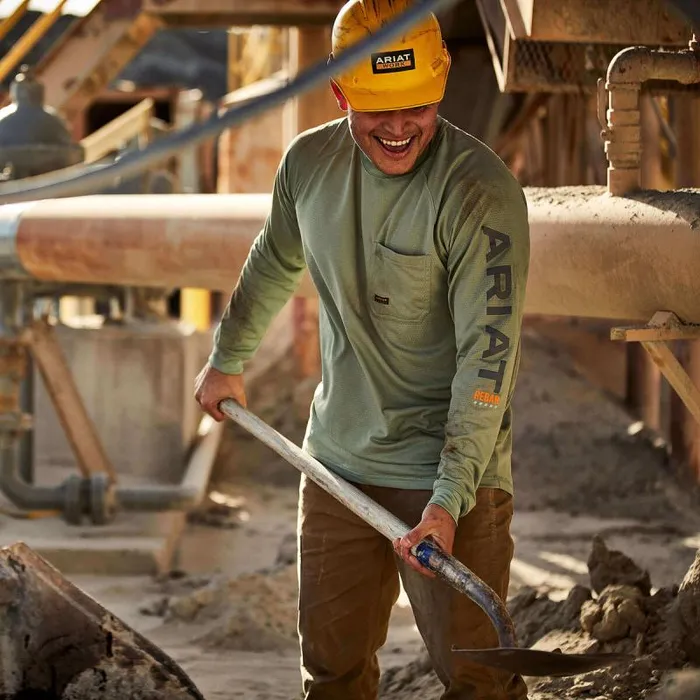 Men TShirts and Polos Ariat Rebar Heat Fighter TShirt Lily Pad Periscope Men TShirts and Polos Ariat Rebar Heat Fighter TShirt Lily Pad Periscope