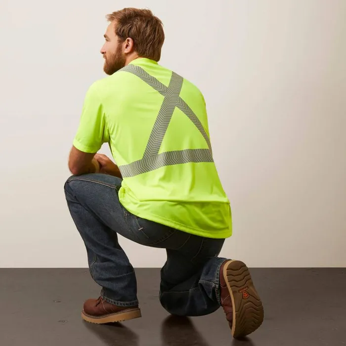 Men TShirts and Polos Ariat Rebar HiVis ANSI TShirt Hivis Yellow Men TShirts and Polos Ariat Rebar HiVis ANSI TShirt Hivis Yellow