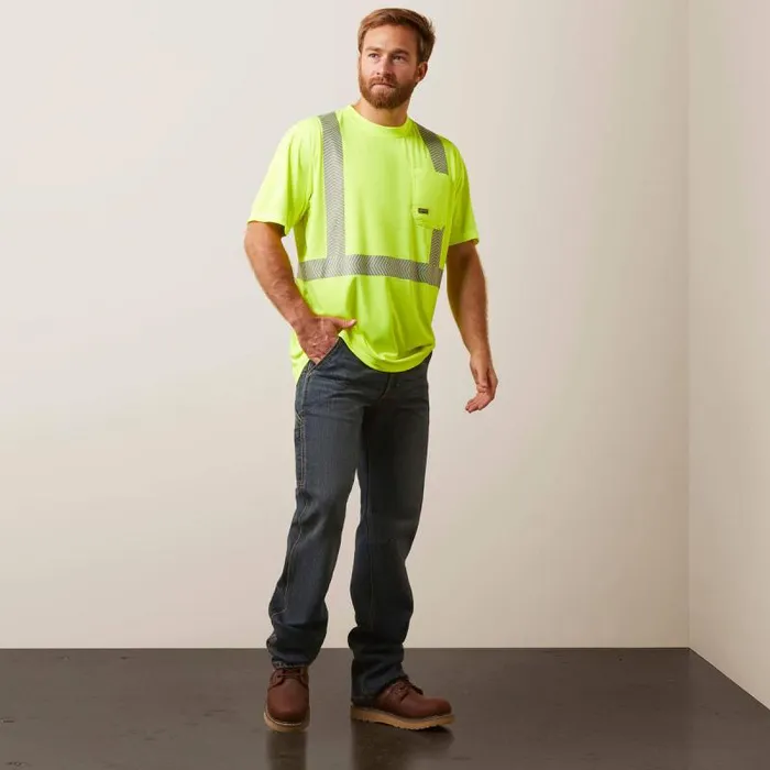 Men TShirts and Polos Ariat Rebar HiVis ANSI TShirt Hivis Yellow Men TShirts and Polos Ariat Rebar HiVis ANSI TShirt Hivis Yellow