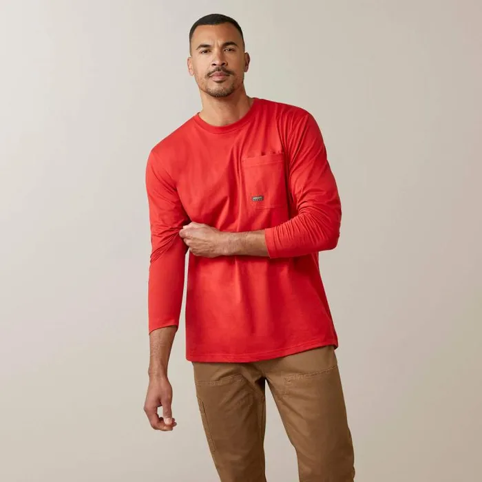 Men TShirts and Polos Ariat Rebar Workman Reflective Flag Graphic TShirt Pompeian Red Men TShirts and Polos Ariat Rebar Workman Reflective Flag Graphic TShirt Pompeian Red